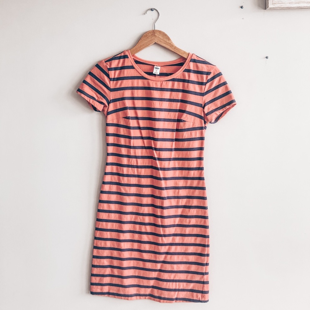 old navy | striped tshirt dress